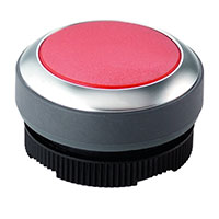 RAFI USA - 1.30.270.021/2300 - PB FLUSH LENS RND RED