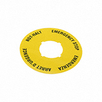 RAFI USA - 5.76204.1070400 - EMRG STOP LABEL 22.3/60MM YELL