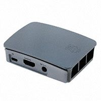 Raspberry Pi - PI OFFICIAL CASE BLACK/GREY - CASE ABS BLK/GRAY 3.23"LX4.25"W