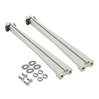 Essentra Components - VMCG-320-MPBK-K - CARD GUIDE VERT MNT 4.73" 1=2PCS