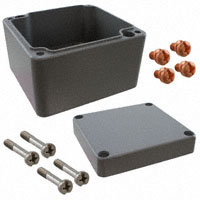 Rose Enclosures - 010808060 - BOX ALUM GRAY 3.15"L X 2.95"W