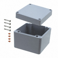 Rose Enclosures - 011010080 - BOX ALUM GRAY 3.94"L X 3.94"W