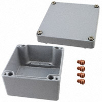 Rose Enclosures - 011212080 - BOX ALUM GRAY 4.8"L X 4.72"W