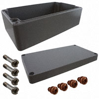 Rose Enclosures - 011222080 - BOX ALUM GRAY 8.66"L X 4.72"W