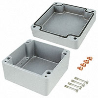 Rose Enclosures - 011414090 - BOX ALUM GRAY 5.51"L X 5.51"W