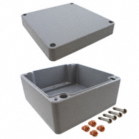 Rose Enclosures - 011818100 - BOX ALUM GRAY 7.09"L X 7.09"W