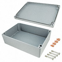 Rose Enclosures - 012333110 - BOX ALUM GRAY 12.99"L X 9.06"W