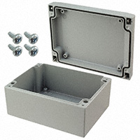 Rose Enclosures - 041216080 - BOX ALUM GRAY 4.72"L X 6.3"W