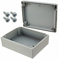 Rose Enclosures - 041418070 - BOX ALUM GRAY 7.09"L X 5.51"W