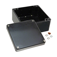 Rose Enclosures - 261212090 - BOX FIBERGLASS BLK 4.8"LX4.72"W