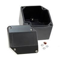 Rose Enclosures - 268801000 - BOX FIBERGLASS BLACK 3.19"X3.19"