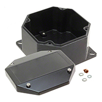 Rose Enclosures - 268804000 - BOX FIBERGLASS BLACK 7.91"X7.91"