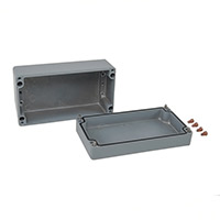 Rose Enclosures - 011222090 - BOX ALUM GRAY 8.66"L X 4.72"W