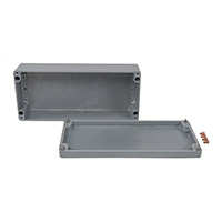 Rose Enclosures - 011636090 - BOX ALUM GRAY 14.17"L X 6.3"W