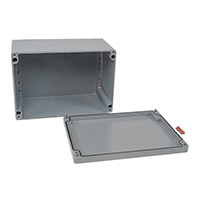 Rose Enclosures - 012333180 - BOX ALUM GRAY 12.99"L X 9.06"W