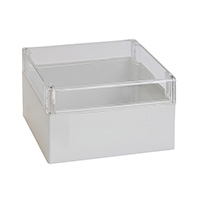 Bopla Enclosures - 02210100 - BOX PLSTC GRAY/CLR 3.23" X 3.15"