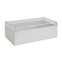 Rose Enclosures - 331220080 - BOX PLSTC GRAY/CLR 7.87"LX4.72"W