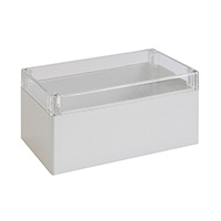 Rose Enclosures - 330816090 - BOX PLASTIC GRY/CLR 6.3"LX3.15"W