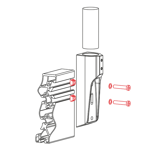 Rose+Krieger - 93800 - HARDWARE SET FOR STAIR RAILING S