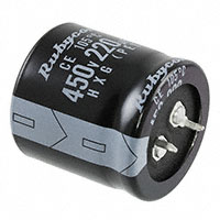 Rubycon - 450HXG220MEFCSN30X30 - CAP ALUM 220UF 20% 450V SNAP
