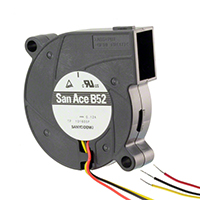 Sanyo Denki America Inc. - 109BC12GC7-1 - BLOWER 52X15MM 12VDC TACH