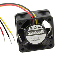 Sanyo Denki America Inc. - 109P0412D601 - FAN 40X20MM 12VDC TACH