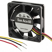 Sanyo Denki America Inc. - 109P0624H601 - FAN 60X20MM 24VDC TACH