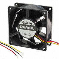 Sanyo Denki America Inc. - 109P0812H2011 - FAN 80X32MM 12VDC RBLS TACH