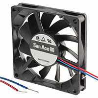 Sanyo Denki America Inc. - 109P0812M702 - FAN 80X15MM 12VDC