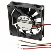 Sanyo Denki America Inc. - 109P0812T6H12 - FAN 80X20MM 12VDC THERM