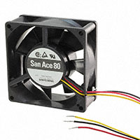 Sanyo Denki America Inc. - 109P0812A201 - FAN 80X32MM 12VDC TACH