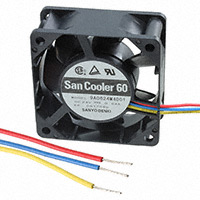 Sanyo Denki America Inc. - 9A0624M4D01 - FAN 60X25MM 24VDC LOCK