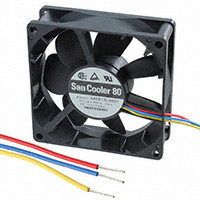 Sanyo Denki America Inc. - 9A0812L4D01 - FAN 80X25MM 12VDC LOCK