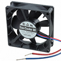 Sanyo Denki America Inc. - 9A0824M402 - FAN 80X25MM 24VDC
