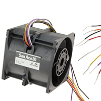Sanyo Denki America Inc. - 9CRA0812P8G001 - FAN 80X80MM 12VDC TACH,PWM