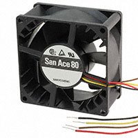Sanyo Denki America Inc. - 9GA0824P4H001 - FAN 80X25MM 24VDC TACH,PWM