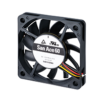 Sanyo Denki America Inc. - 9GA0612H9001 - FAN 60X10MM 12VDC TACH