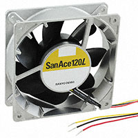 Sanyo Denki America Inc. - 9GL1224H101 - FAN 120X38MM 24VDC RBLS TACH