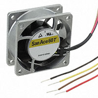 Sanyo Denki America Inc. - 9GT0612P4G001 - FAN 60X25MM 12VDC RBLS TACH, PWM