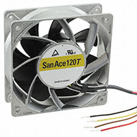 Sanyo Denki America Inc. - 9GT1212P1S001 - FAN 120X38MM 12VDC RBLS TACH,PWM