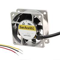 Sanyo Denki America Inc. - 9LG0612P4H001 - FAN 60X25MM 12VDC RBLS TACH,PWM