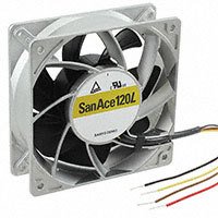 Sanyo Denki America Inc. - 9LG1212P1G001 - FAN 120X38MM 12VDC RBLS TACH,PWM