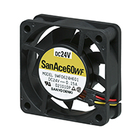 Sanyo Denki America Inc. - 9WF0624H601 - FAN 60X20MM 24VDC OIL PROOF TACH