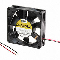 Sanyo Denki America Inc. - 9WS0924H402 - FAN 92X25MM 24VDC IP54