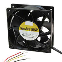 Sanyo Denki America Inc. - 9WV1224P1H001 - FAN 120X38MM 24VDC IP68 RBLS