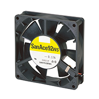 Sanyo Denki America Inc. - 9WS0912H401 - FAN 92X25MM 12VDC IP54 TACH