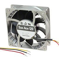 Sanyo Denki America Inc. - 9SG1212G101 - FAN 120X38MM 12VDC RBLS TACH