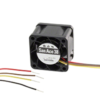 Sanyo Denki America Inc. - 9GV0312P3J03 - FAN 38X28MM 12VDC VANE TACH,PWM