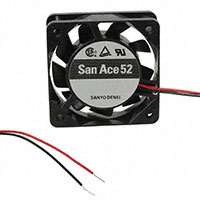 Sanyo Denki America Inc. - 109P0512A702 - FAN 52X15MM 12VDC