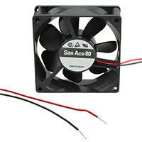 Sanyo Denki America Inc. - 109R0812S4021 - FAN 80X25MM 12VDC RBLS